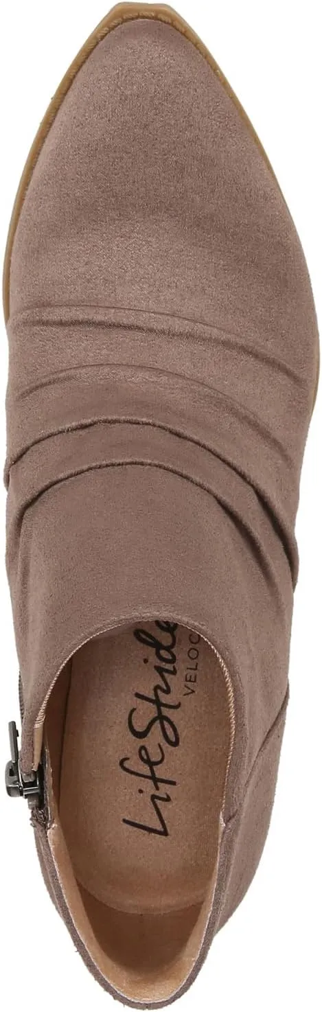 LifeStride Women's Reba Rouched Western Ankle Bootie