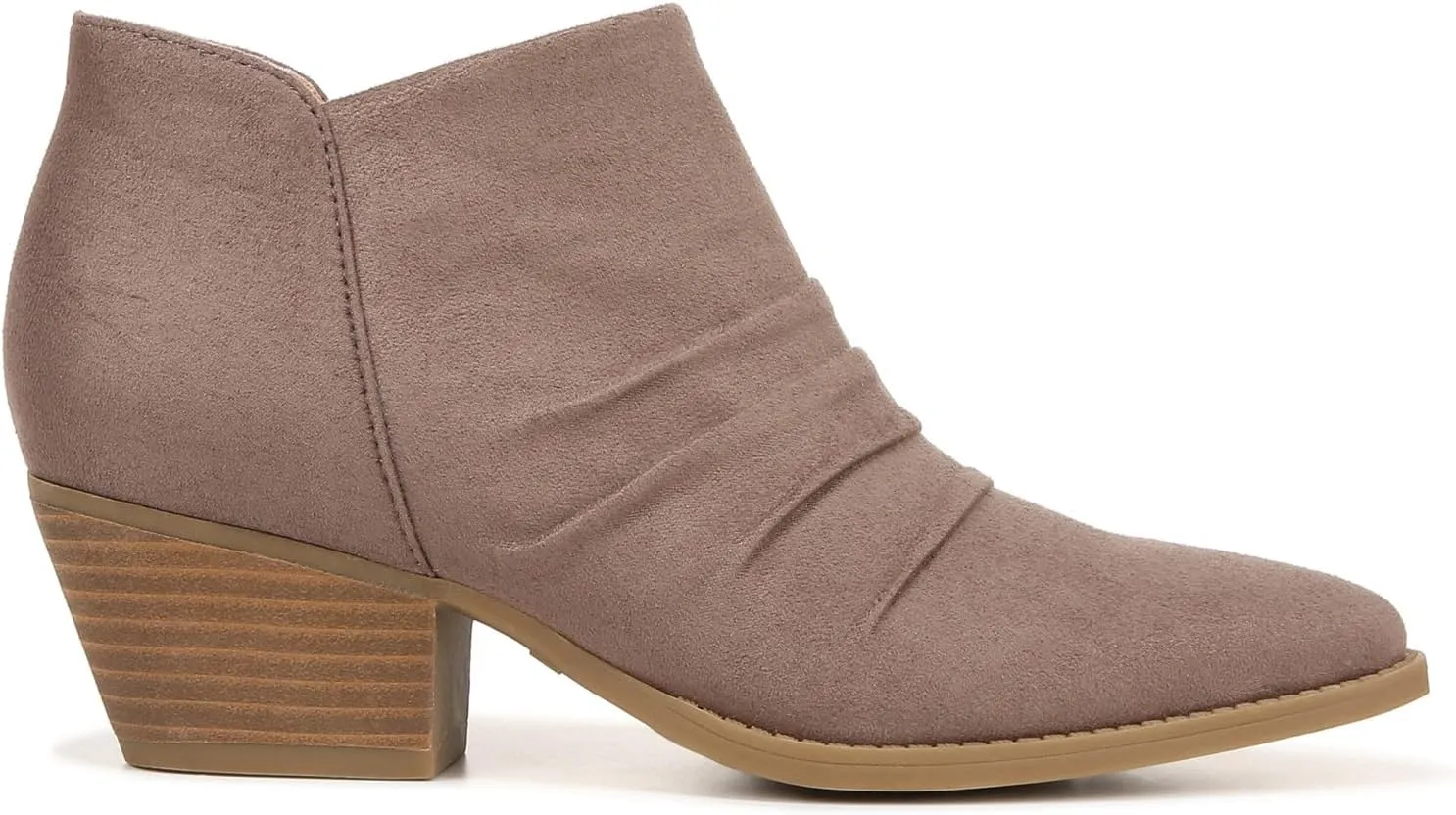 LifeStride Women's Reba Rouched Western Ankle Bootie