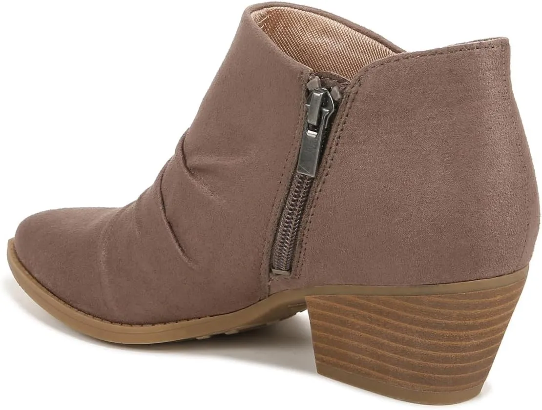 LifeStride Women's Reba Rouched Western Ankle Bootie