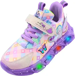 Light Up Shoes for Girls LED Princess Sneakers Zapatos para Niñas Baby Toddler Birthday Shoes Tenis para Niñas