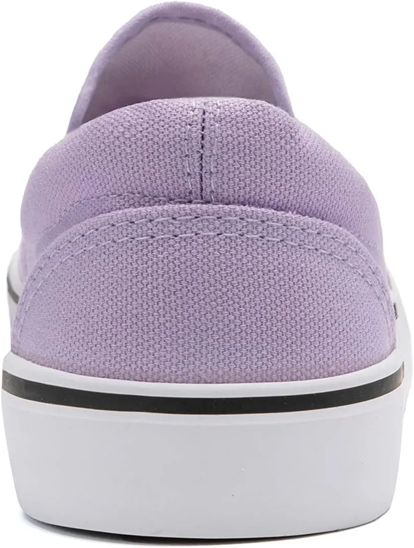 Low-Top Slip Ons Women's Fashion Sneakers Casual Canvas Sneakers for Women Comfortable Flats Breathable Padded Insole Slip on Sneakers Women Low Slip on Shoes