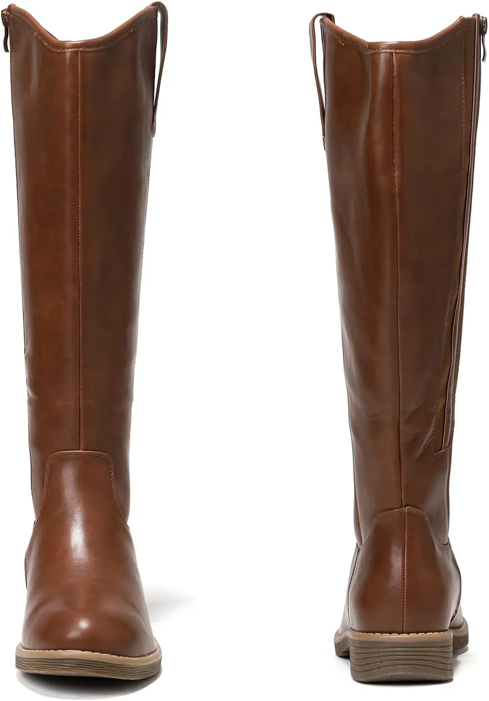Luoika Women's Extra Wide Calf Knee High Boots, Western Cowyboy Cowgirl Knee-High Boots Plus Size Wide Width Low Heel Winter Fall Boots.