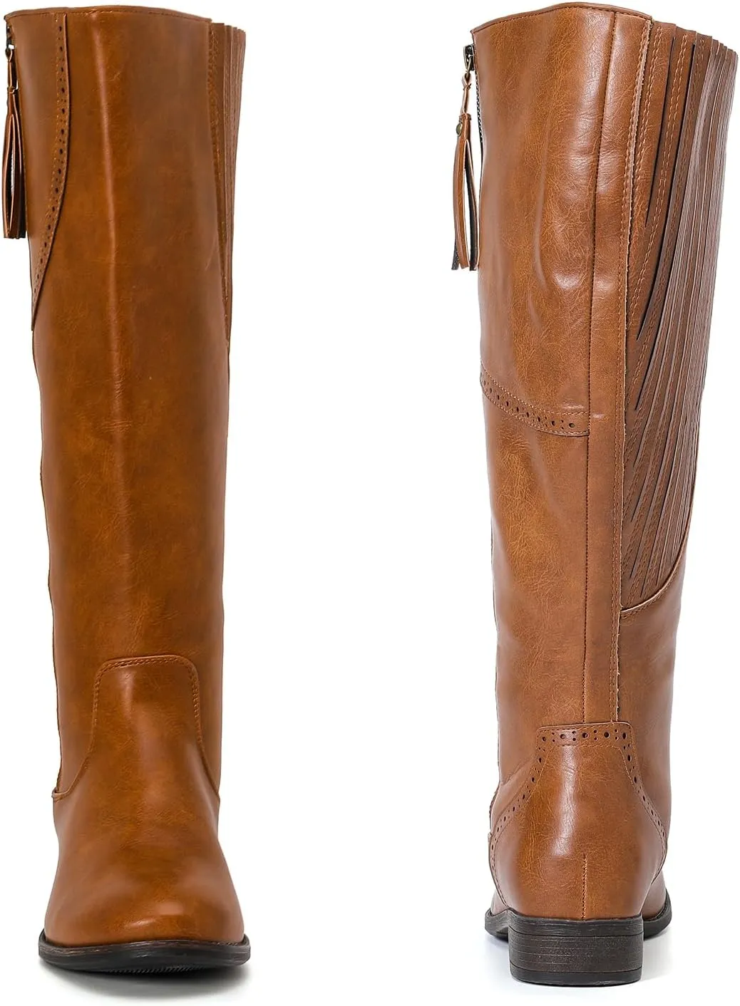 Luoika Women's Extra Wide Calf Knee High Boots, Wide Width Plus Size Knee-High Boots Low Heel Fashion Winter Boots.
