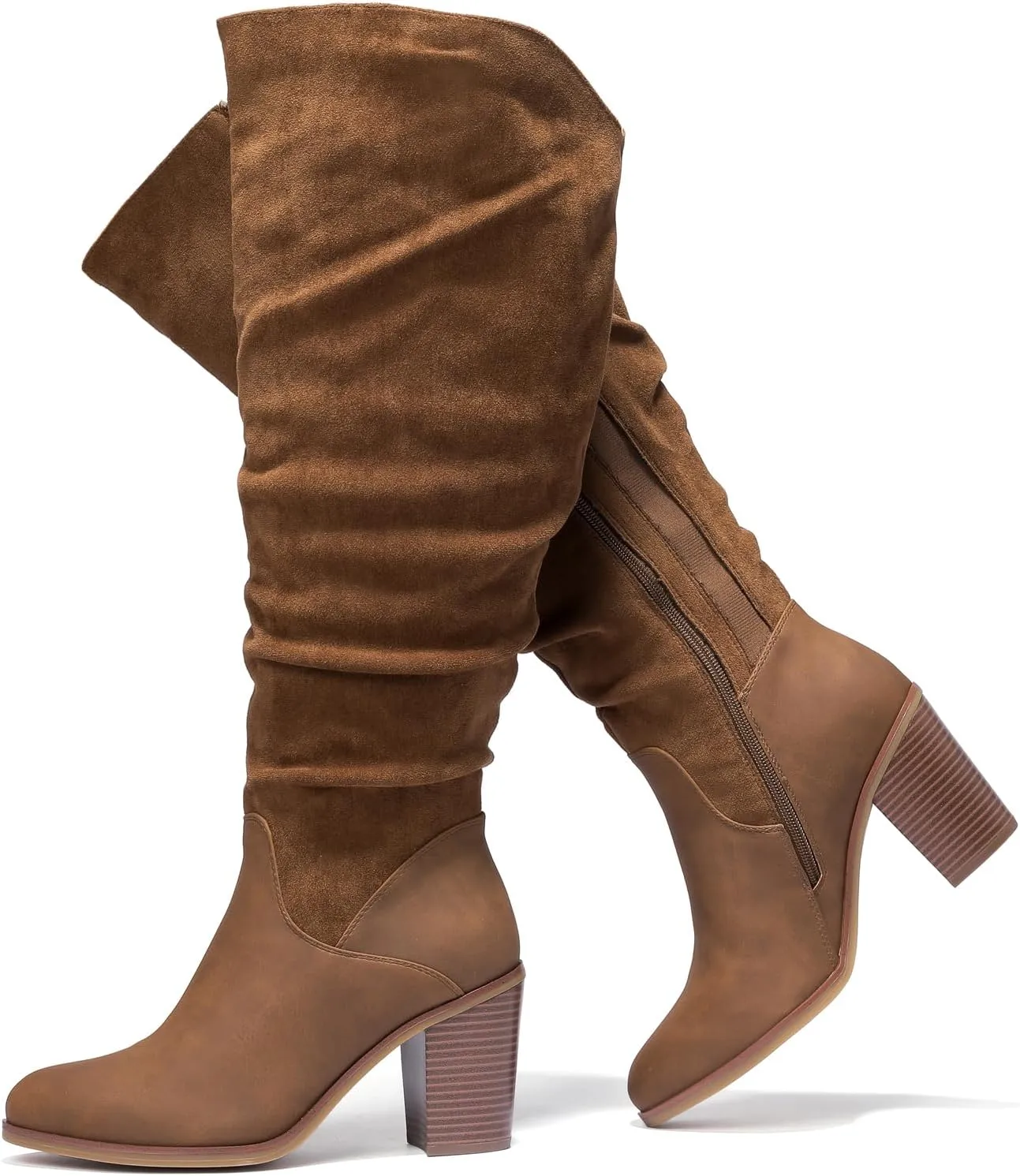 Luoika Women's Extra Wide Calf Knee High Boots, Wide Width Winter Tall Boots.