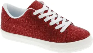 Masseys Women's Veronica Rhinestone Studded Fashion Sneaker