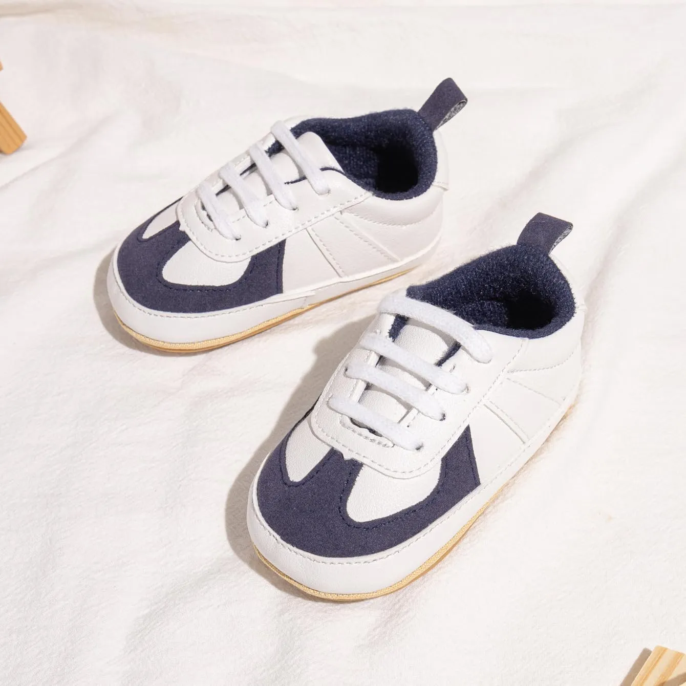 Meckior Infant Baby Girls Boys Canvas Shoes Soft Sole Toddler Slip On Newborn Crib Moccasins Casual Sneaker Austin Boy's Flat Lazy Loafers First Walkers Skate Shoe