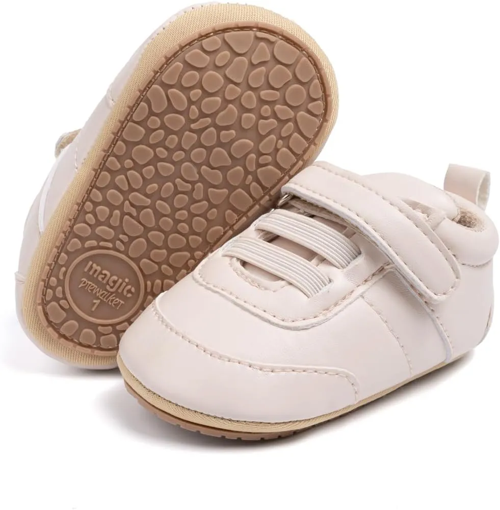 Meckior Infant Baby Girls Boys Canvas Shoes Soft Sole Toddler Slip On Newborn Crib Moccasins Casual Sneaker Austin Boy's Flat Lazy Loafers First Walkers Skate Shoe