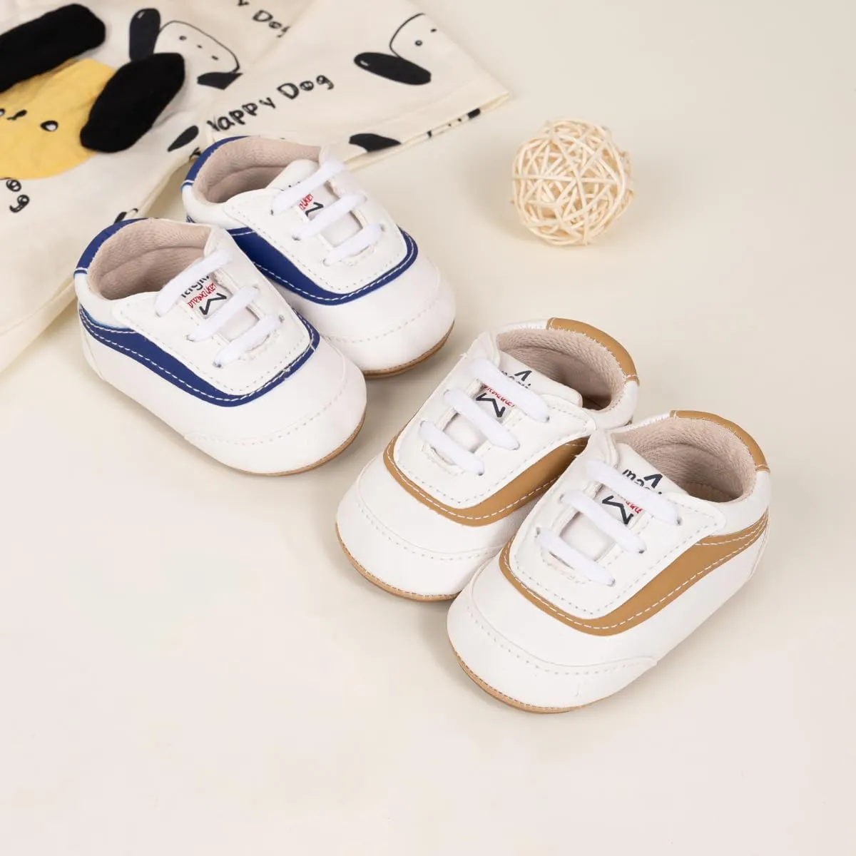 Meckior Infant Baby Girls Boys Canvas Shoes Soft Sole Toddler Slip On Newborn Crib Moccasins Casual Sneaker Austin Boy's Flat Lazy Loafers First Walkers Skate Shoe