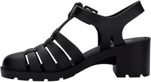 Melissa Possession Heel Fashion Sandals for Women - Iconic Fisherman Style with Medium Block Heel - Adjustable Buckle for Comfort - 100% PVC Upper/Insole/Sole - Bubblegum Scent