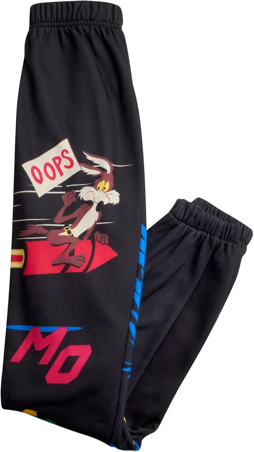 Members Only Boys' Active Tracksuit Set - 2 Piece Looney Tunes, Marvin, Tom & Jerry Fleece Hoodie and Sweatpants (Size: 4-18)