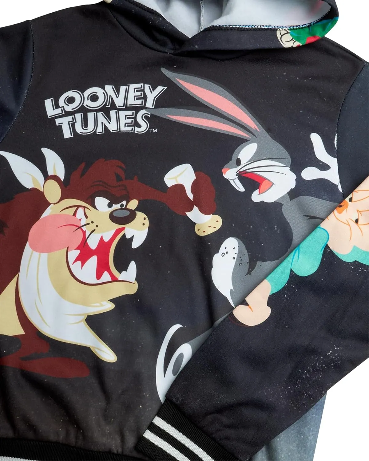 Members Only Boys' Active Tracksuit Set - 2 Piece Looney Tunes, Marvin, Tom & Jerry Fleece Hoodie and Sweatpants (Size: 4-18)