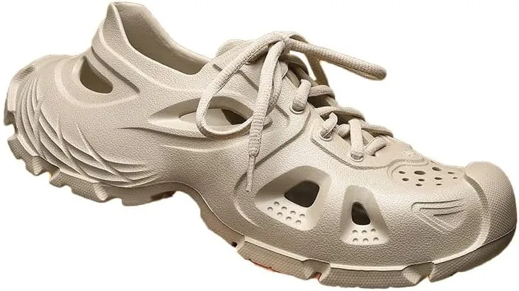 Men Fashion Beach Sandals,Lace-up Decoration Design,Thick Sole EVA Material,Lightweight Sport Sandals,Garden Clogs,Gardening Shoes,Non-slip and Durable