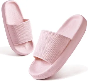 Menore Cloud Slides for Kids Shower Beach Slippers Boys Girls Bathroom Thick Sole Pillow Slippers Summer Non-Slip Pool Sandals