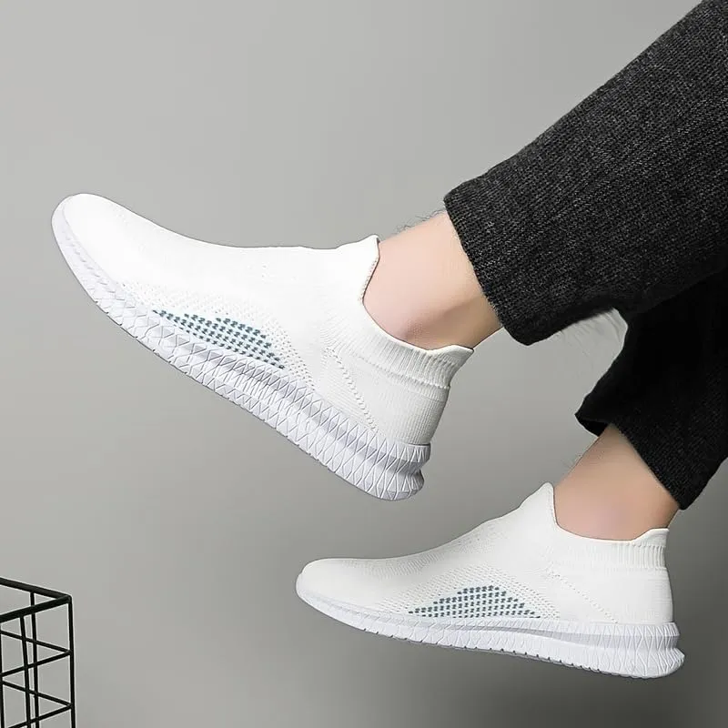 Men's Breathable Lightweight Shoes, Outdoor Non-Slip Soft Sole Sneakers