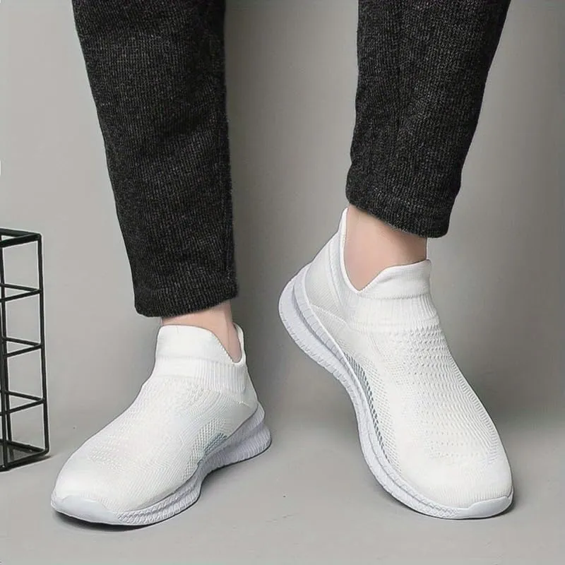 Men's Breathable Lightweight Shoes, Outdoor Non-Slip Soft Sole Sneakers