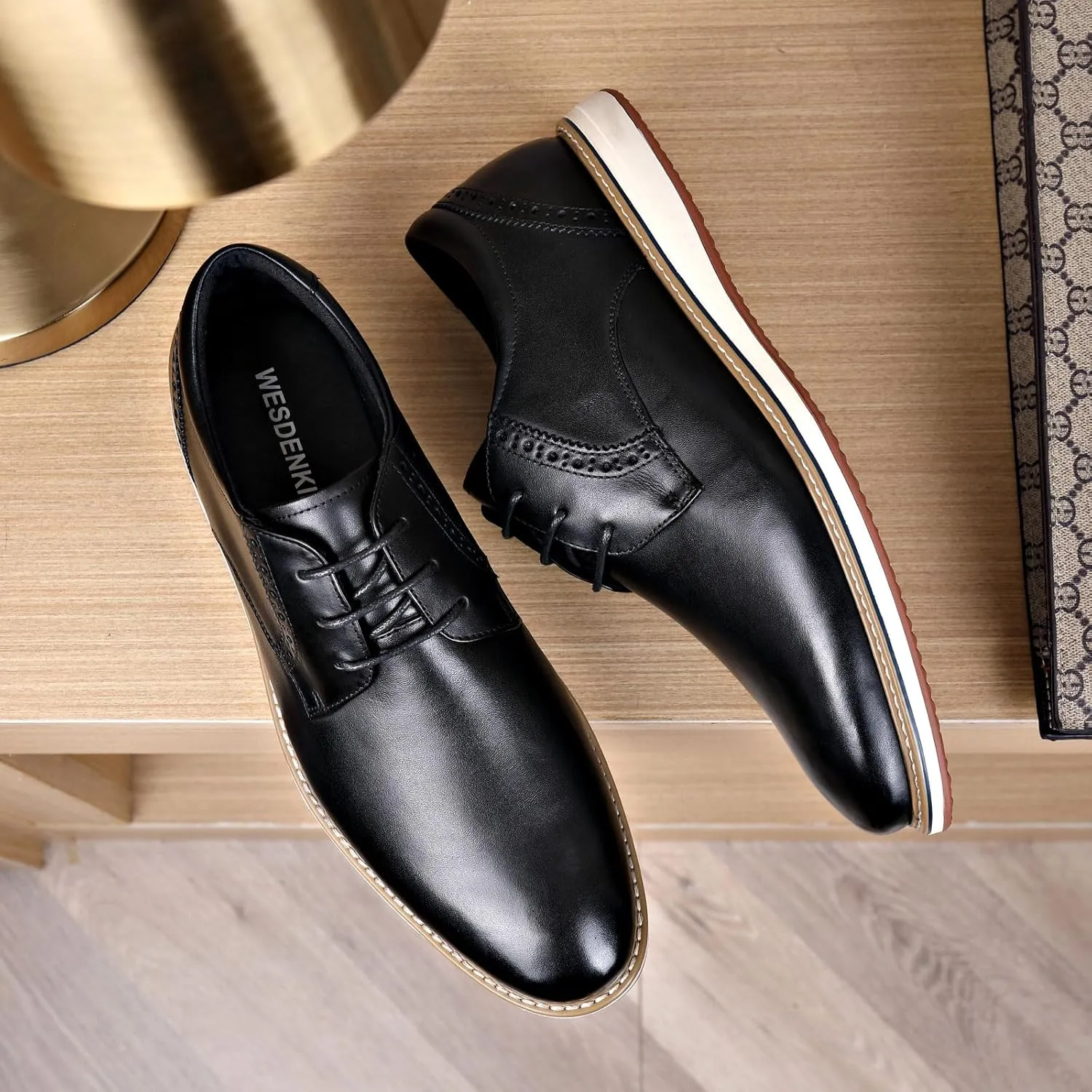 Men's Casual Dress Oxfords Shoes Business Formal Derby Sneakers