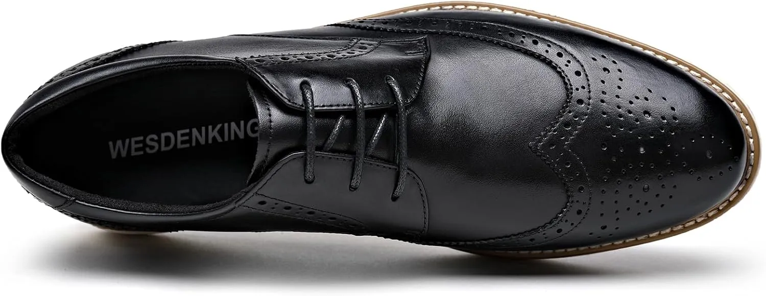 Men's Casual Dress Oxfords Shoes Business Formal Derby Sneakers