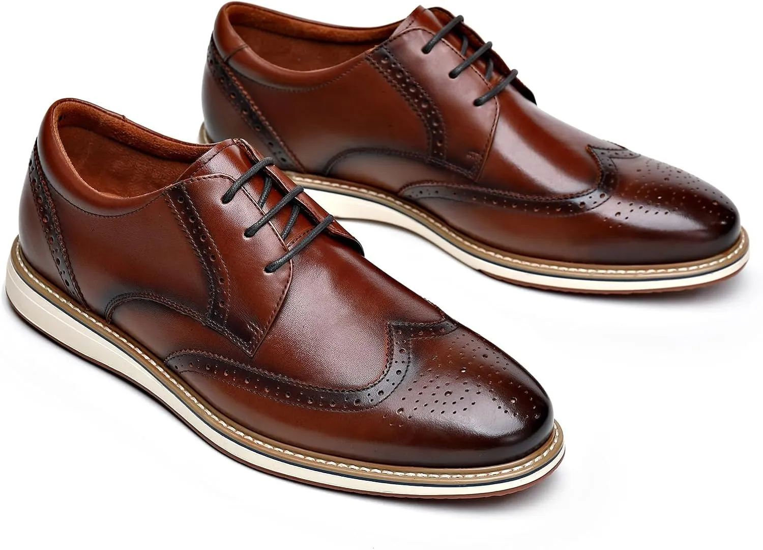 Men's Casual Dress Oxfords Shoes Business Formal Derby Sneakers