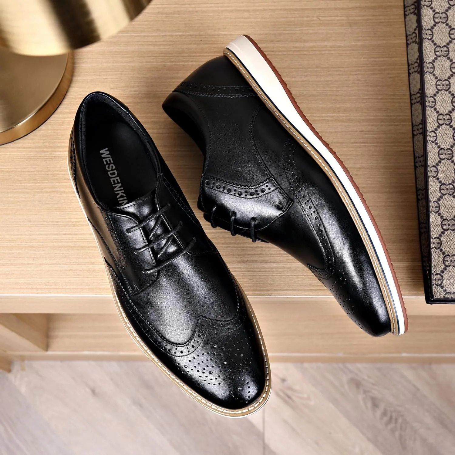 Men's Casual Dress Oxfords Shoes Business Formal Derby Sneakers
