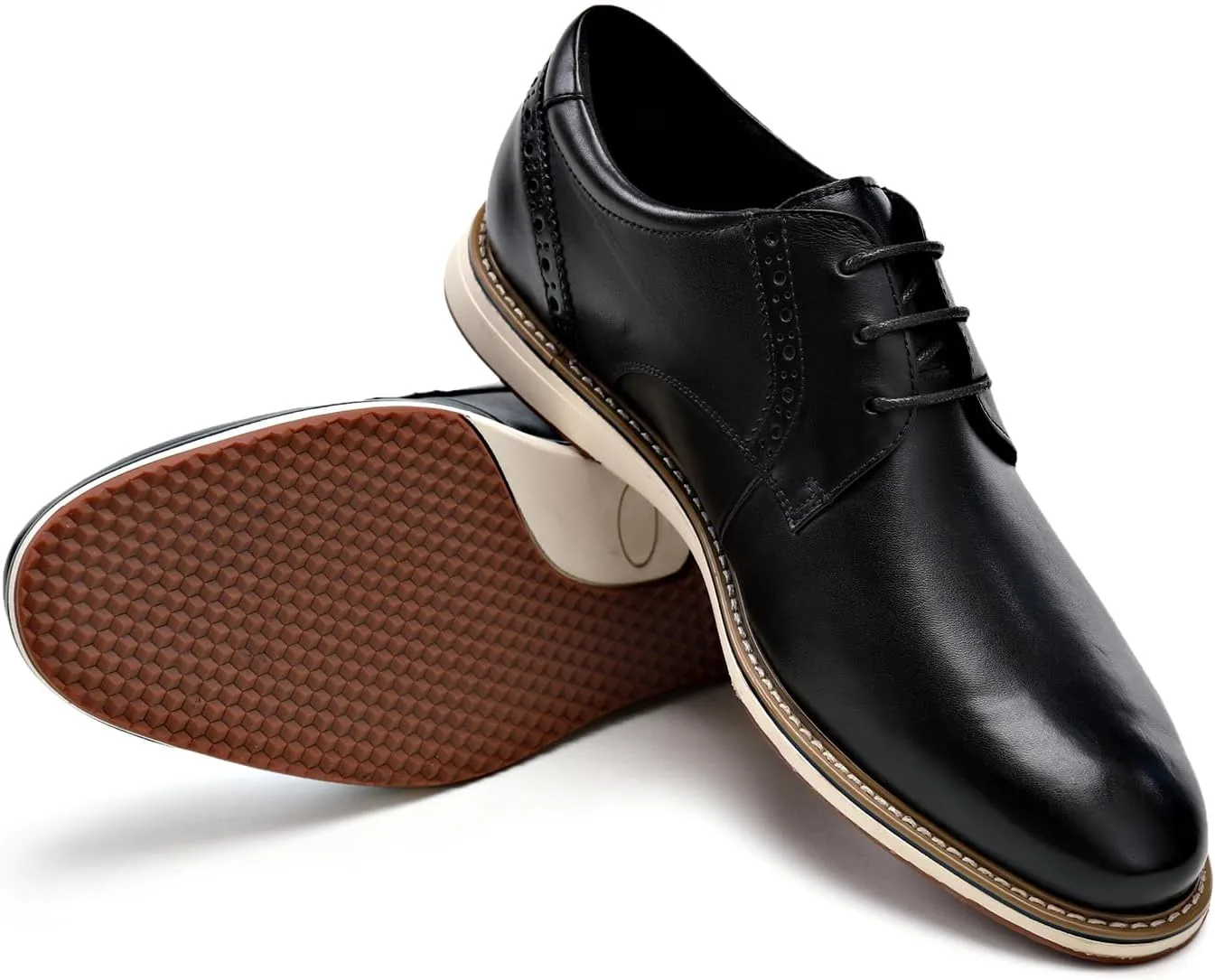 Men's Casual Dress Oxfords Shoes Business Formal Derby Sneakers