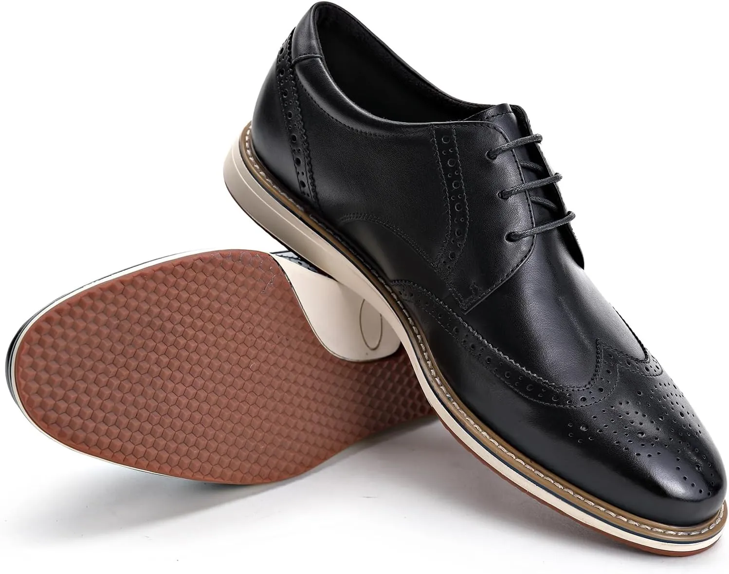 Men's Casual Dress Oxfords Shoes Business Formal Derby Sneakers