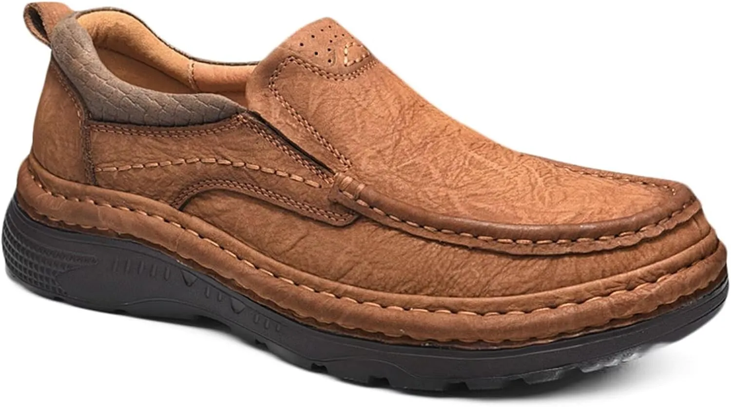 Men's Casual Loafers Classic Business Leather Shoes Comfortable Office Walking Shoes