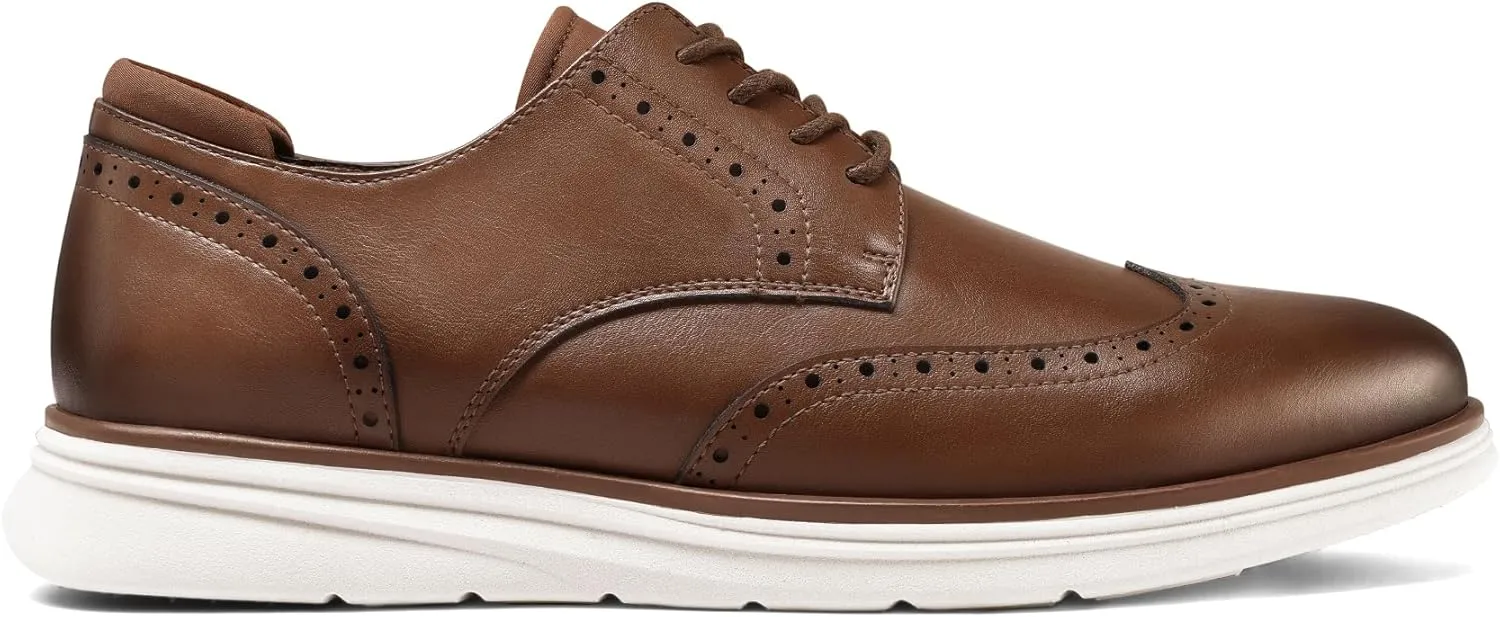 Men's Dress Sneakers Lightweight Casual Business Wingtip Oxford Shoes