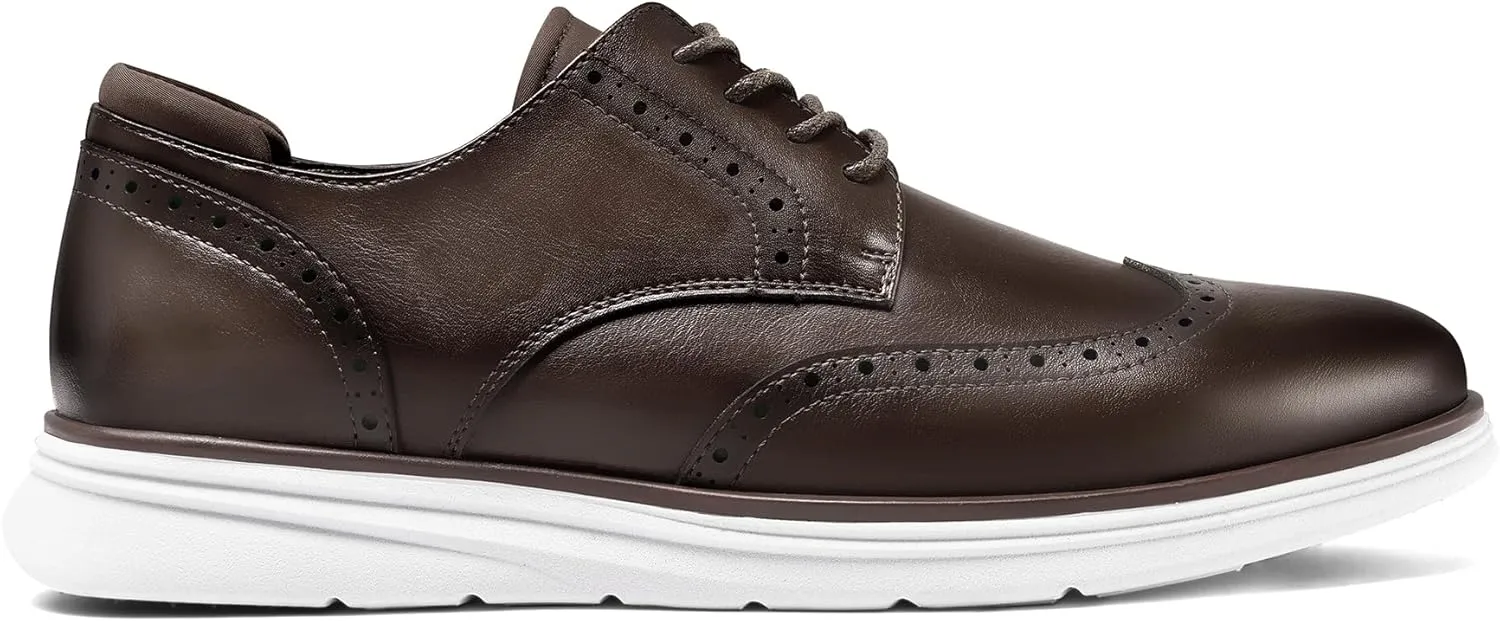 Men's Dress Sneakers Lightweight Casual Business Wingtip Oxford Shoes