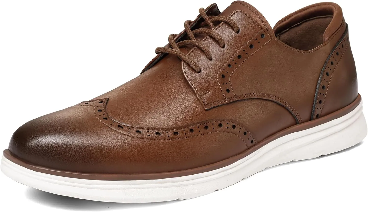 Men's Dress Sneakers Lightweight Casual Business Wingtip Oxford Shoes