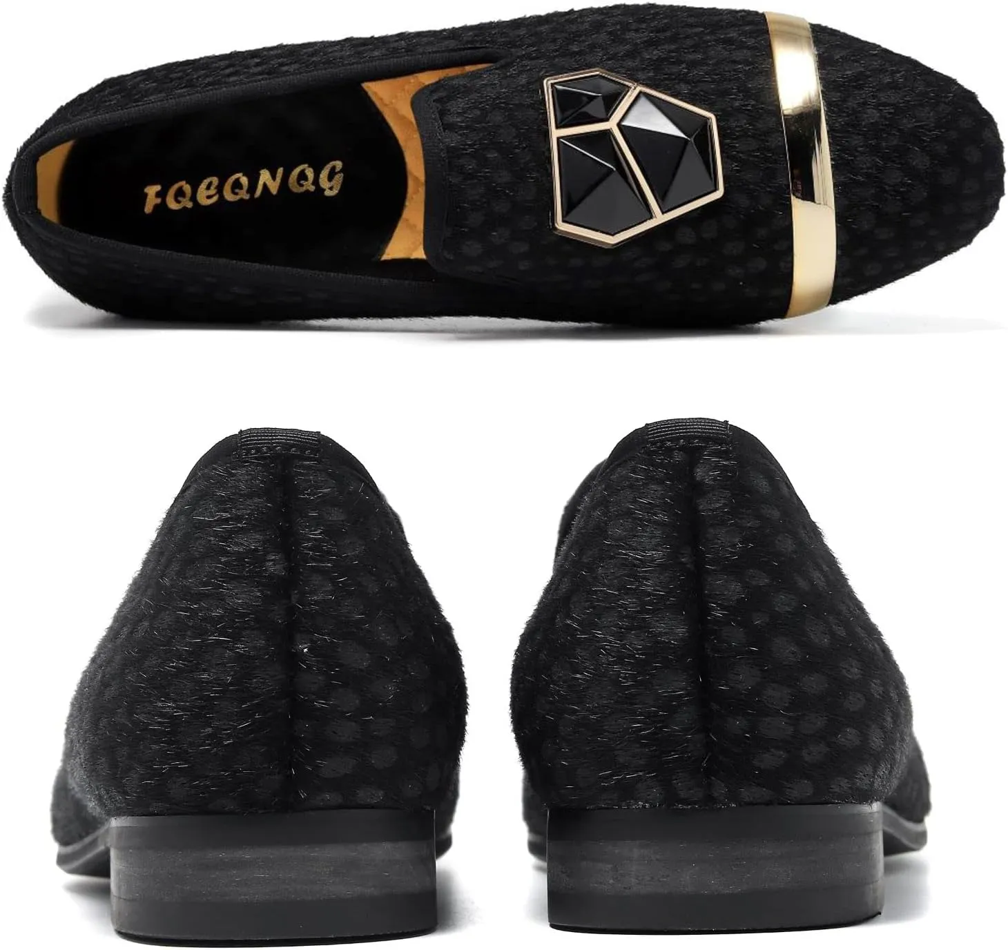 Men's Fashion Formal Velvet Loafers and Wedding Dress Shoes for Men, Penny Slip-On Smoking Luxury Men Casual Shoes