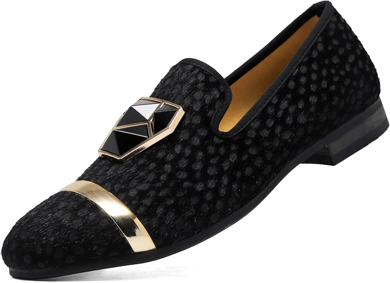 Men's Fashion Formal Velvet Loafers and Wedding Dress Shoes for Men, Penny Slip-On Smoking Luxury Men Casual Shoes