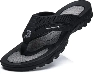 Men's Flip-Flops, Thongs Sandals Durable Comfort Slippers for Beach