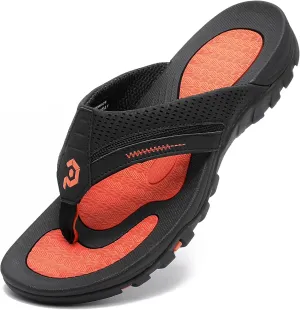 Men's Flip-Flops, Thongs Sandals Durable Comfort Slippers for Beach