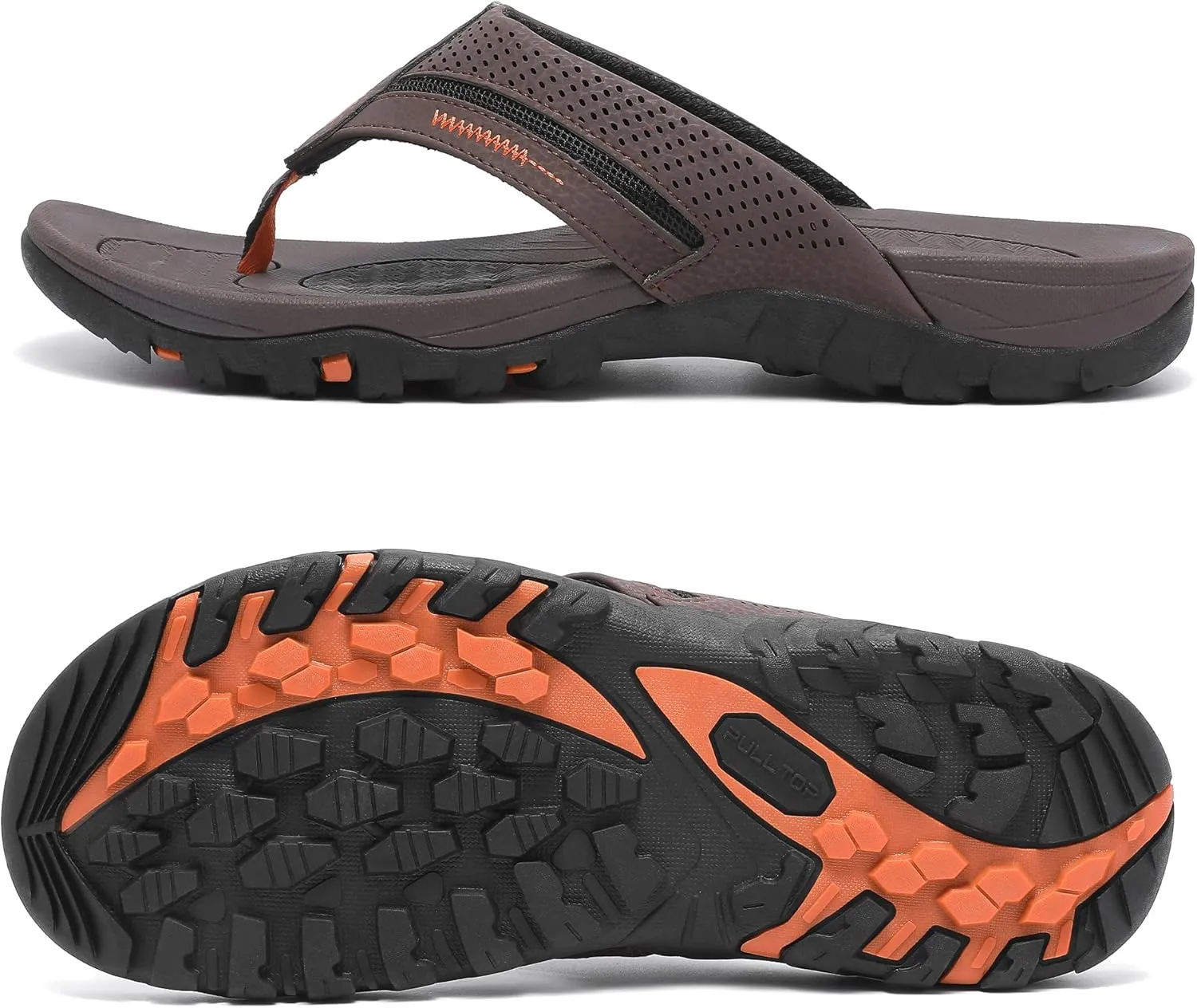 Men's Flip-Flops, Thongs Sandals Durable Comfort Slippers for Beach