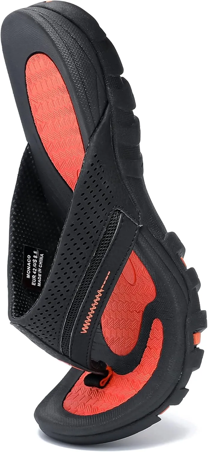 Men's Flip-Flops, Thongs Sandals Durable Comfort Slippers for Beach