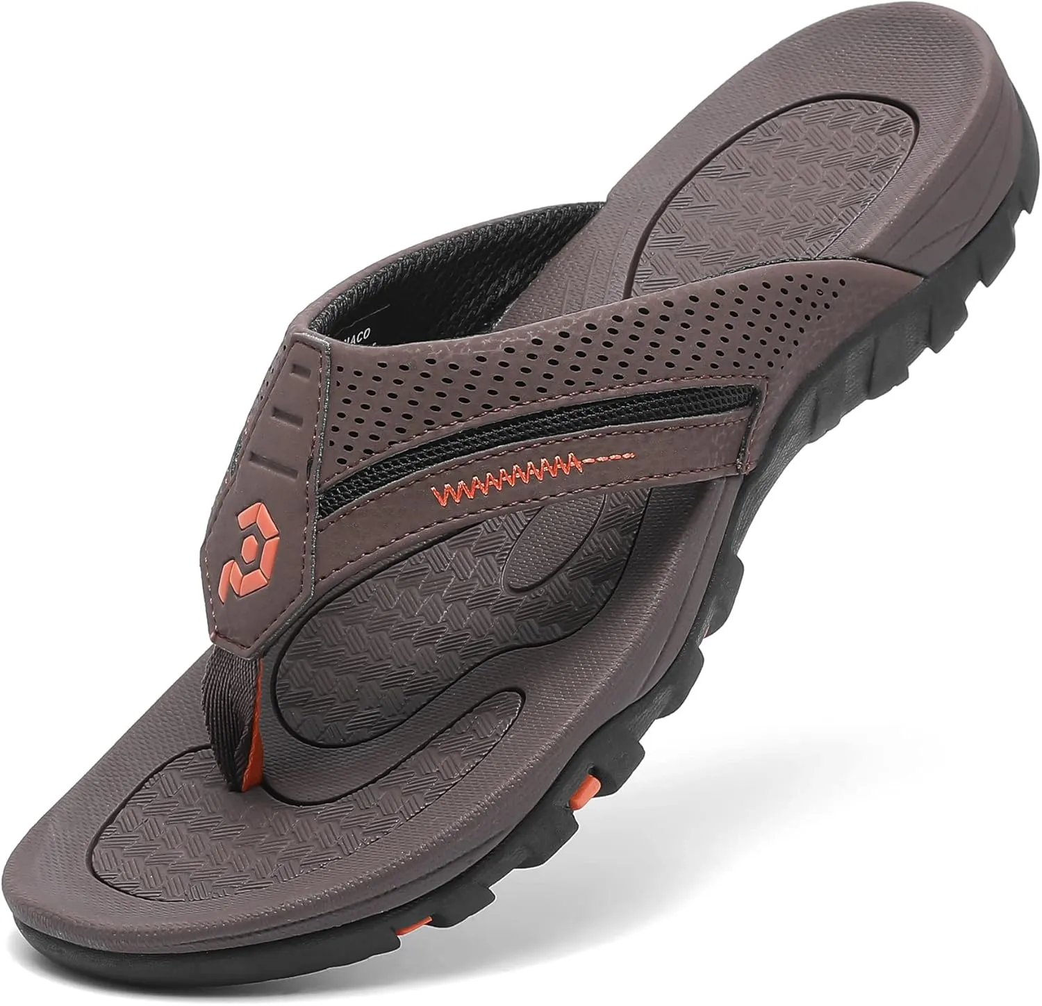 Men's Flip-Flops, Thongs Sandals Durable Comfort Slippers for Beach