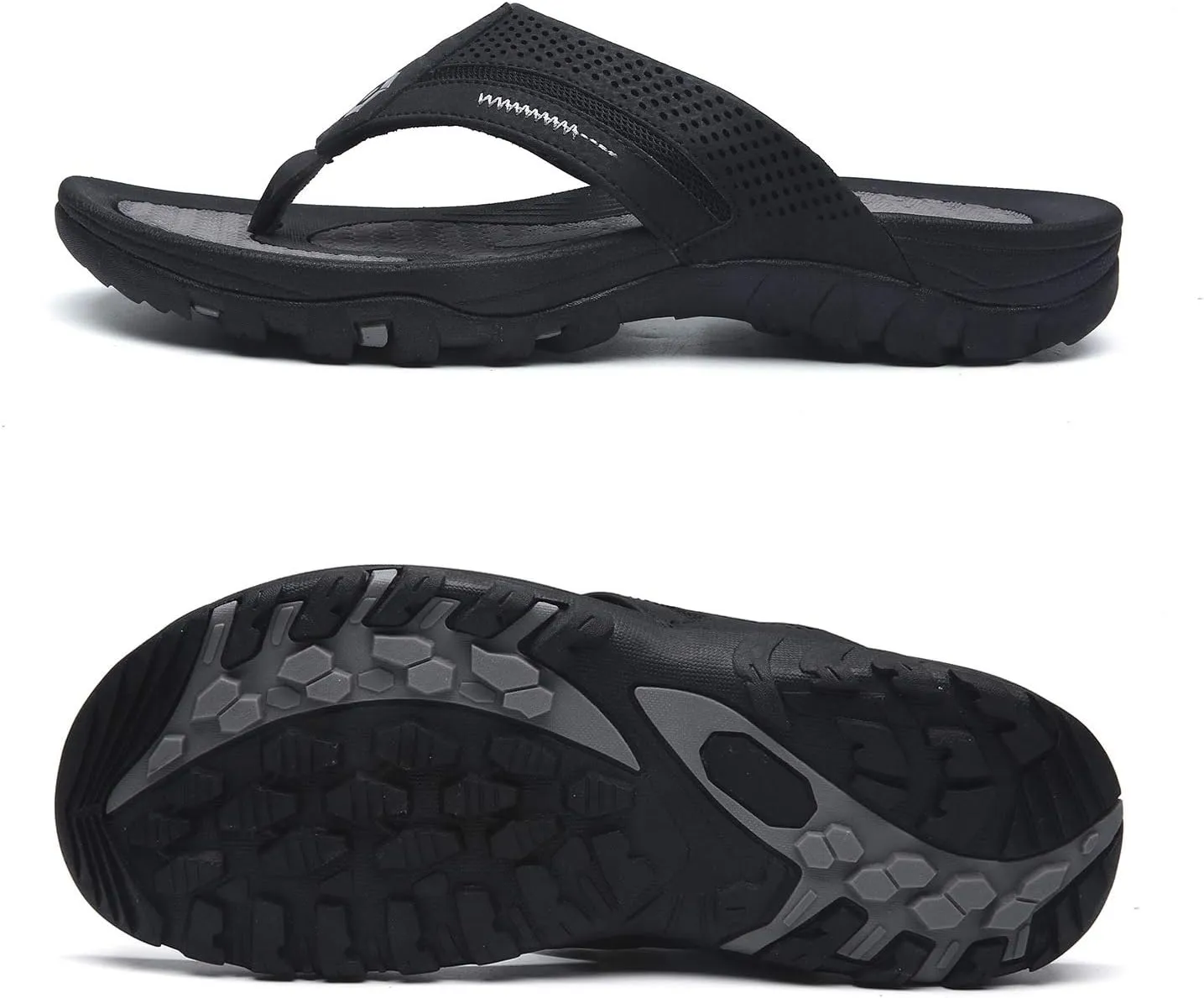 Men's Flip-Flops, Thongs Sandals Durable Comfort Slippers for Beach