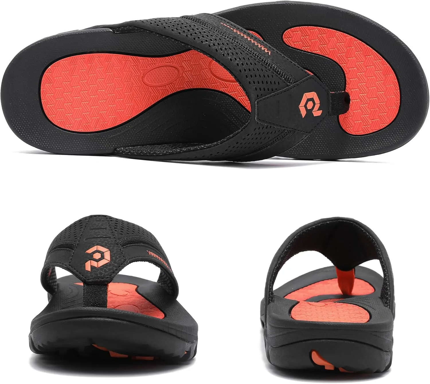 Men's Flip-Flops, Thongs Sandals Durable Comfort Slippers for Beach