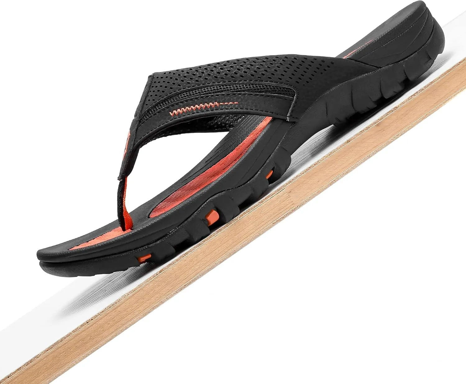 Men's Flip-Flops, Thongs Sandals Durable Comfort Slippers for Beach