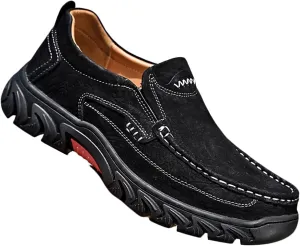 Mens Loafers Slip on Casual Hiking Shoes Outdoor Fashion Walking Shoes Autumn Spring