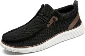 Men's Loafers Slip On Sneakers Boat Walking Fashion Shoes Classcial Comfortable Stylish Lightweight Casual Shoes for Men Non-Slip Durable Home Driving Shoes