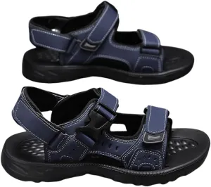 Men's Open Sandals with Buckle Strap, Durable Non Slip Outdoor Hiking Trekking Sandals, Comfy Beach Shoes, Spring and Summer