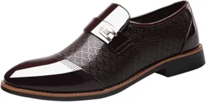 Men's Oxford Classic Dress Shoes Comfort Breathable Patchwork Modern Formal Business Men Shoes