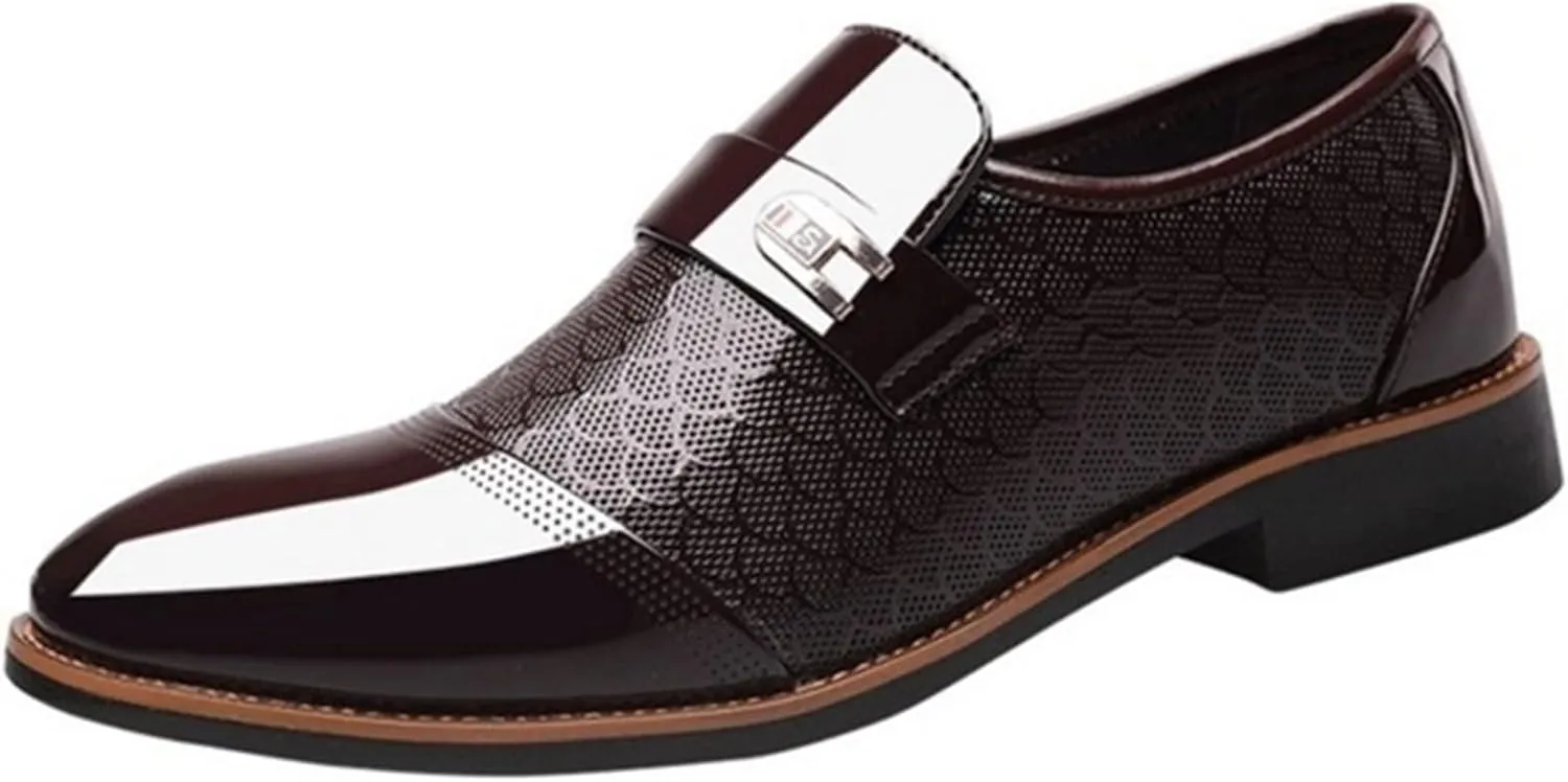 Men's Oxford Classic Dress Shoes Comfort Breathable Patchwork Modern Formal Business Men Shoes