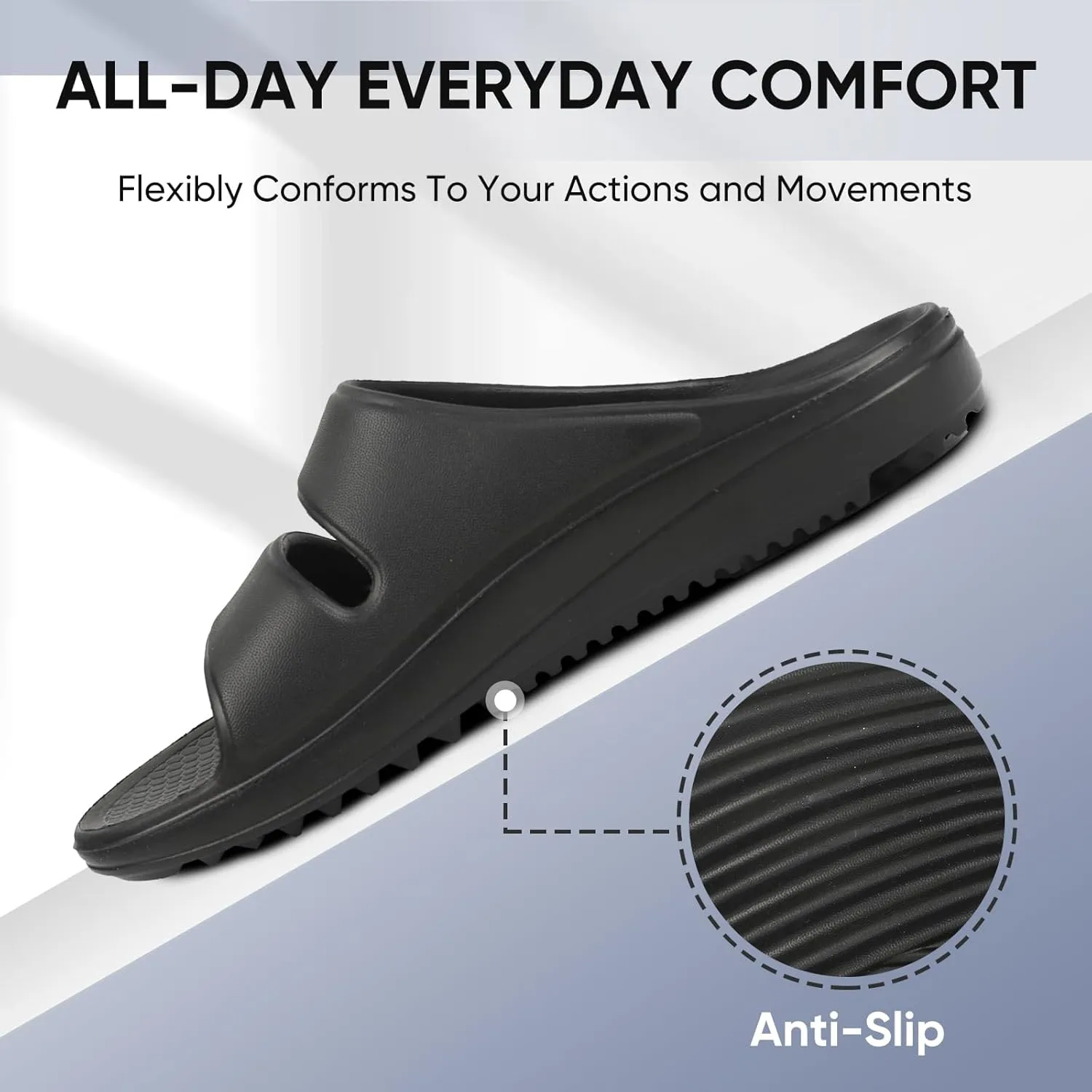 Men's Sandals - Arch Support & Orthopedic Summer Slides, Perfectly Crafted for Walking, Best for Men and Women-Breathable & Durable EVA Slides and Cloud Slippers