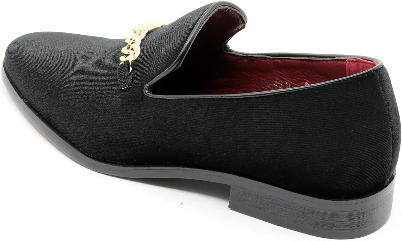 Men's Vintage Velvet Designer Classic Smoking Dress Tuxedo Loafers Slip On Shoes SM-43