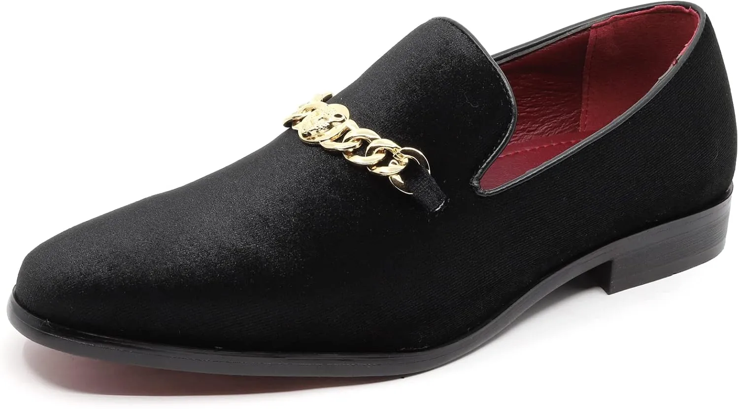 Men's Vintage Velvet Designer Classic Smoking Dress Tuxedo Loafers Slip On Shoes SM-43