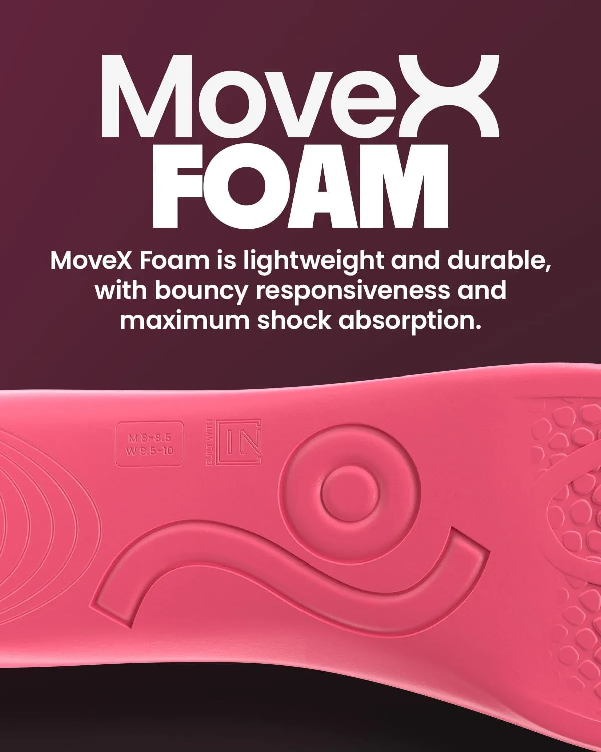 MOVE Baseline - All-Purpose Insoles - Sock Liner - Ultra Thin Shock Absorption - Maximum Freedom of Movement and Energy Return for Cleats, Shoes, Running, Basketball, Baseball (M11-11.5/WM12.5-13)