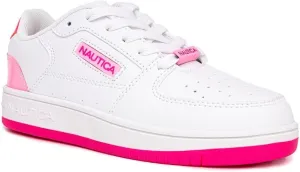 Nautica Girls Fashion Shoe - Lace-Up Low-Top Tennis Sneakers for Big Kids, Little Kids & Toddlers (Regular Heel/Platform Sole)