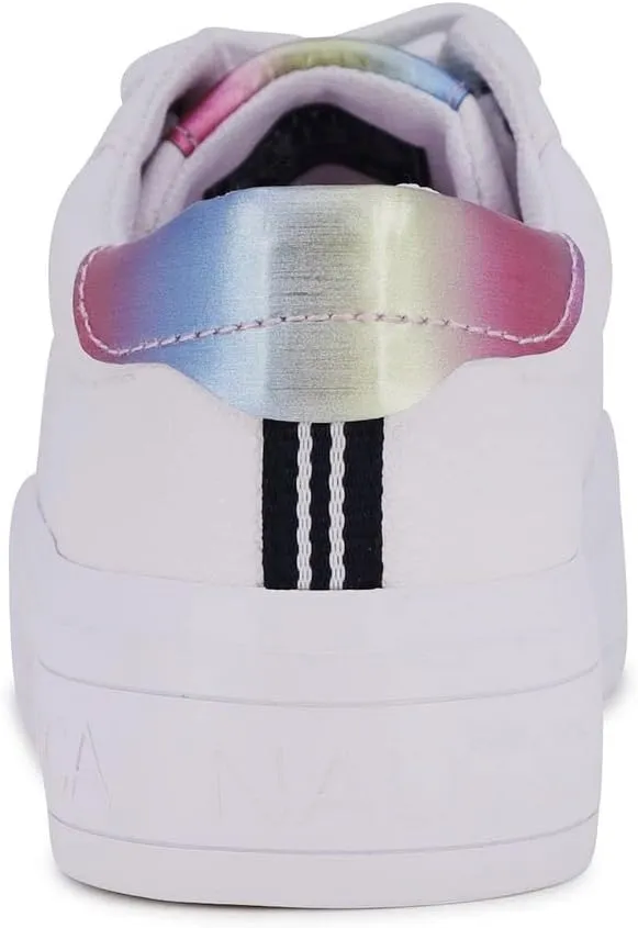 Nautica Girls Fashion Shoe - Lace-Up Low-Top Tennis Sneakers for Big Kids, Little Kids & Toddlers (Regular Heel/Platform Sole)